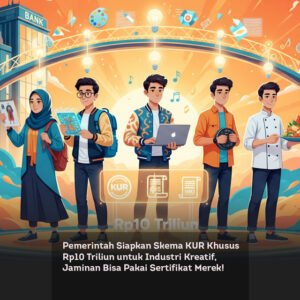 Pemerintah Siapkan Skema KUR Khusus Rp10 Triliun untuk Industri Kreatif, Jaminan Bisa Pakai Sertifikat Merek!