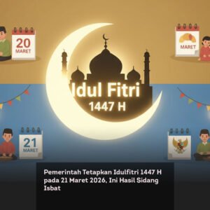 Pemerintah Tetapkan Idulfitri 1447 H pada 21 Maret 2026, Ini Hasil Sidang Isbat