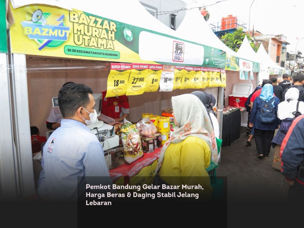 Pemkot Bandung Gelar Bazar Murah, Harga Beras & Daging Stabil Jelang Lebaran