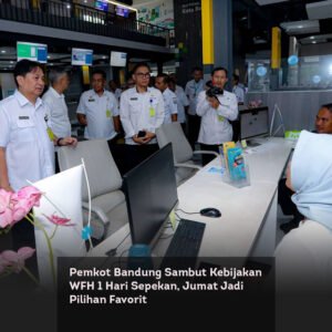 Pemkot Bandung Sambut Kebijakan WFH 1 Hari Sepekan, Jumat Jadi Pilihan Favorit