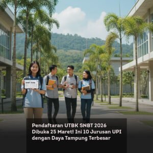 Pendaftaran UTBK SNBT 2026 Dibuka 25 Maret! Ini 10 Jurusan UPI dengan Daya Tampung Terbesar