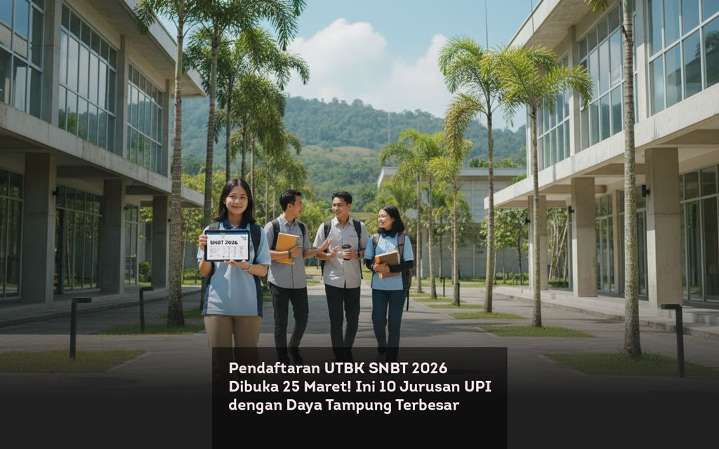 Pendaftaran UTBK SNBT 2026 Dibuka 25 Maret! Ini 10 Jurusan UPI dengan Daya Tampung Terbesar locusonline featured image Mar 2026