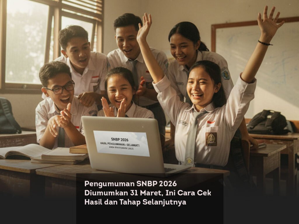 Pengumuman SNBP 2026 Diumumkan 31 Maret, Ini Cara Cek Hasil dan Tahap Selanjutnya