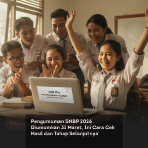 Pengumuman SNBP 2026 Diumumkan 31 Maret, Ini Cara Cek Hasil dan Tahap Selanjutnya