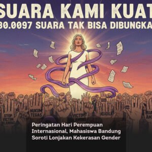 Peringatan Hari Perempuan Internasional, Mahasiswa Bandung Soroti Lonjakan Kekerasan Gender