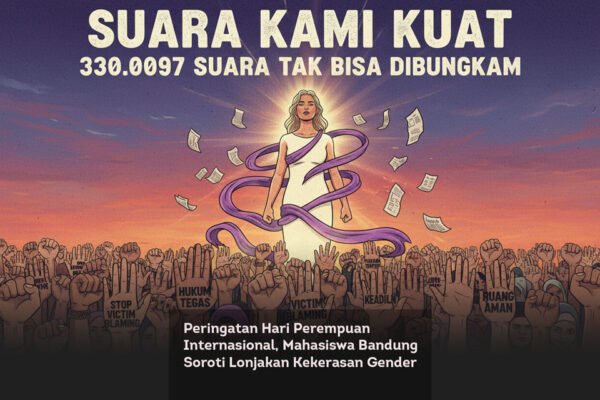 Peringatan Hari Perempuan Internasional, Mahasiswa Bandung Soroti Lonjakan Kekerasan Gender