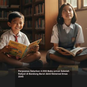 Perpusnas Salurkan 4.000 Buku untuk Sekolah Rakyat di Bandung Barat demi Generasi Emas 2045