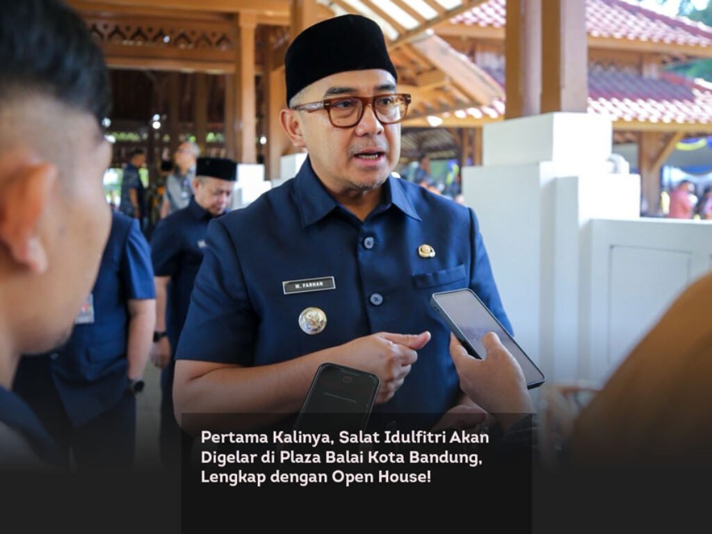 Pertama Kalinya, Salat Idulfitri Akan Digelar di Plaza Balai Kota Bandung, Lengkap dengan Open House!
