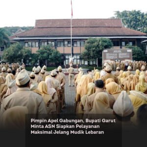 Pimpin Apel Gabungan, Bupati Garut Minta ASN Siapkan Pelayanan Maksimal Jelang Mudik Lebaran locusonline featured image Mar 2026