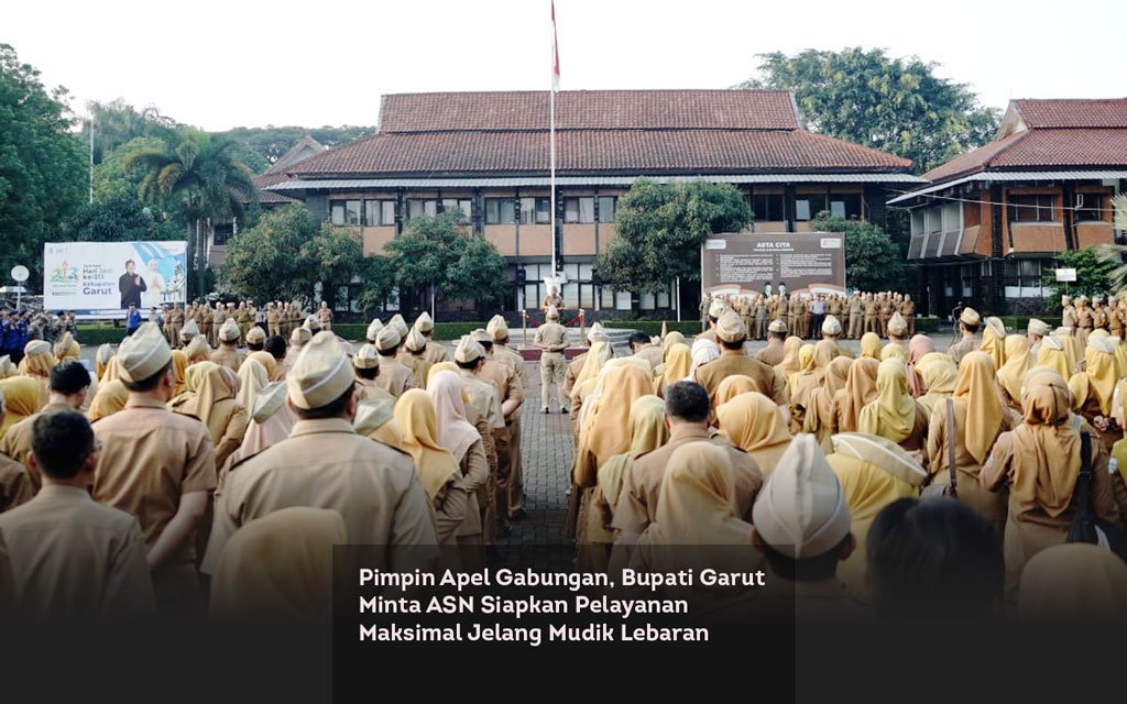 Pimpin Apel Gabungan, Bupati Garut Minta ASN Siapkan Pelayanan Maksimal Jelang Mudik Lebaran locusonline featured image Mar 2026
