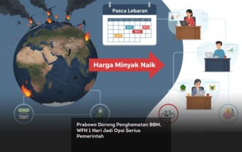 Prabowo Dorong Penghematan BBM, WFH 1 Hari Jadi Opsi Serius Pemerintah locusonline featured image Mar 2026