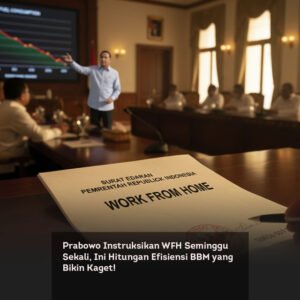 Prabowo Instruksikan WFH Seminggu Sekali, Ini Hitungan Efisiensi BBM yang Bikin Kaget!
