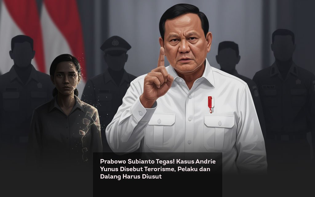 Prabowo Subianto Tegas! Kasus Andrie Yunus Disebut Terorisme, Pelaku dan Dalang Harus Diusut locusonline featured image Mar 2026