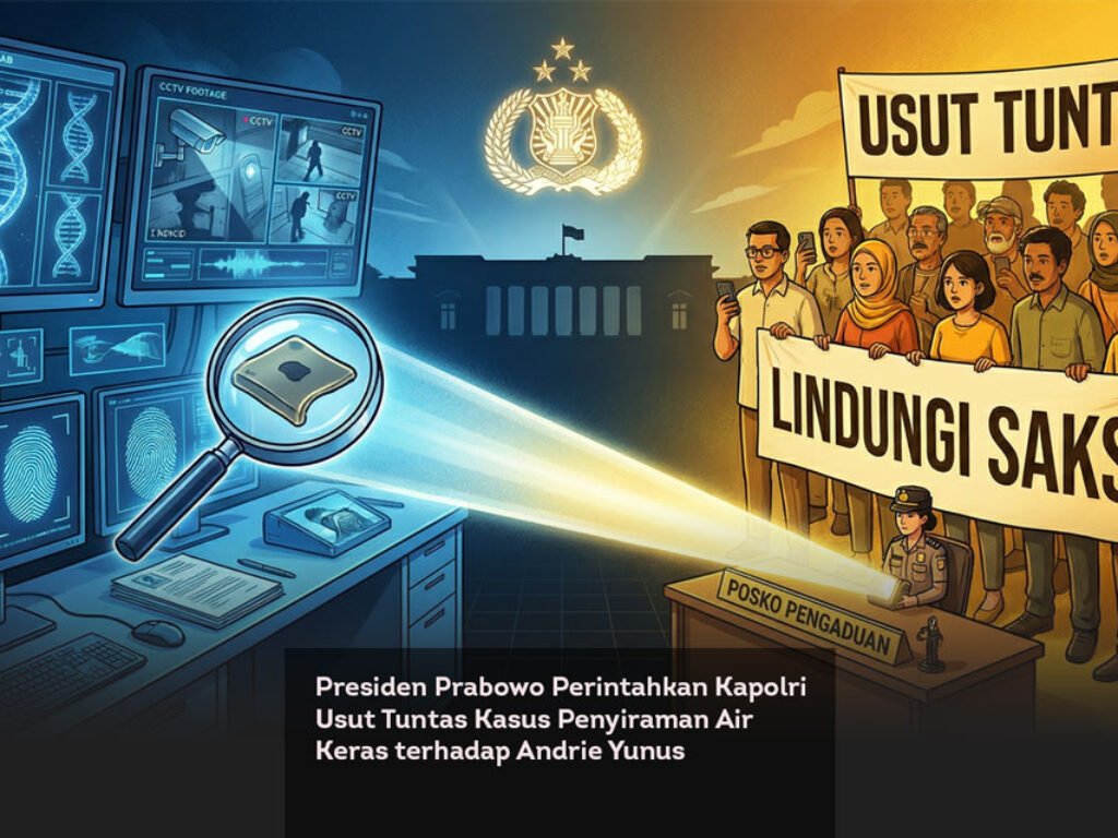Presiden Prabowo Perintahkan Kapolri Usut Tuntas Kasus Penyiraman Air Keras terhadap Andrie Yunus