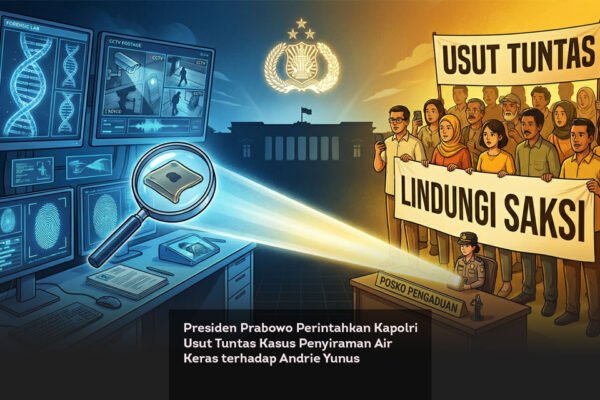 Presiden Prabowo Perintahkan Kapolri Usut Tuntas Kasus Penyiraman Air Keras terhadap Andrie Yunus locusonline featured image Mar 2026