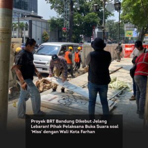 Proyek BRT Bandung Dikebut Jelang Lebaran! Pihak Pelaksana Buka Suara soal ‘Miss’ dengan Wali Kota Farhan