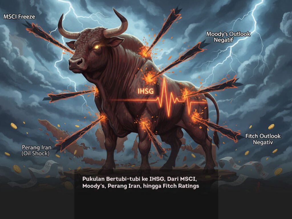 Pukulan Bertubi-tubi ke IHSG, Dari MSCI, Moody’s, Perang Iran, hingga Fitch Ratings
