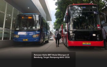 Ratusan Halte BRT Mulai Dibangun di Bandung, Target Rampung Akhir 2026