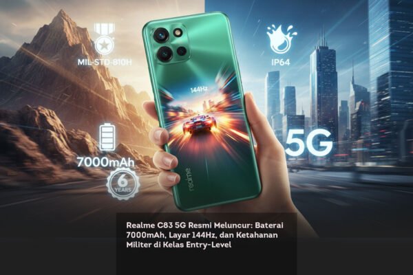 Realme C83 5G Resmi Meluncur, Baterai 7000mAh, Layar 144Hz, dan Ketahanan Militer di Kelas Entry Level locusonline featured image Mar