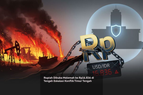 Rupiah Dibuka Melemah ke Rp16.836 di Tengah Eskalasi Konflik Timur Tengah locusonline featured image Mar