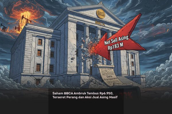 Saham BBCA Ambruk Tembus Rp6.950, Terseret Perang dan Aksi Jual Asing Masif locusonline featured image Mar