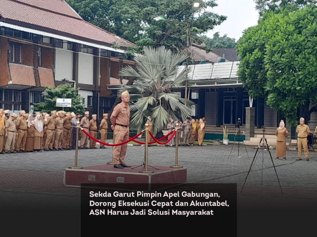Sekda Garut Pimpin Apel Gabungan, Dorong Eksekusi Cepat dan Akuntabel, ASN Harus Jadi Solusi Masyarakat