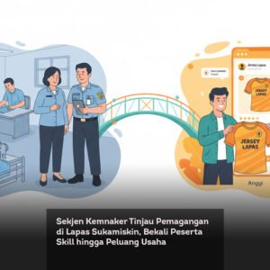 Sekjen Kemnaker Tinjau Pemagangan di Lapas Sukamiskin, Bekali Peserta Skill hingga Peluang Usaha