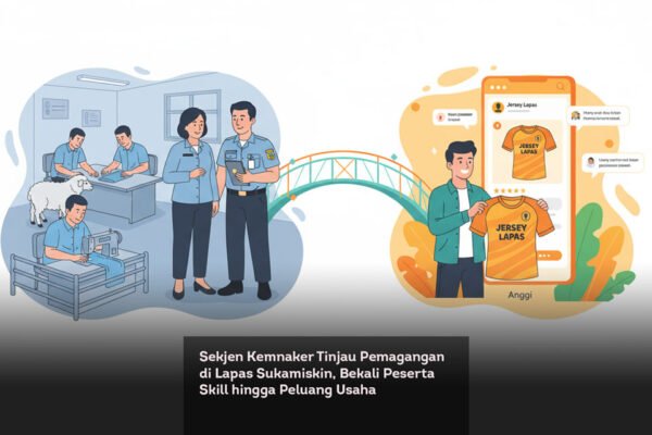 Sekjen Kemnaker Tinjau Pemagangan di Lapas Sukamiskin, Bekali Peserta Skill hingga Peluang Usaha locusonline featured image Mar 2026