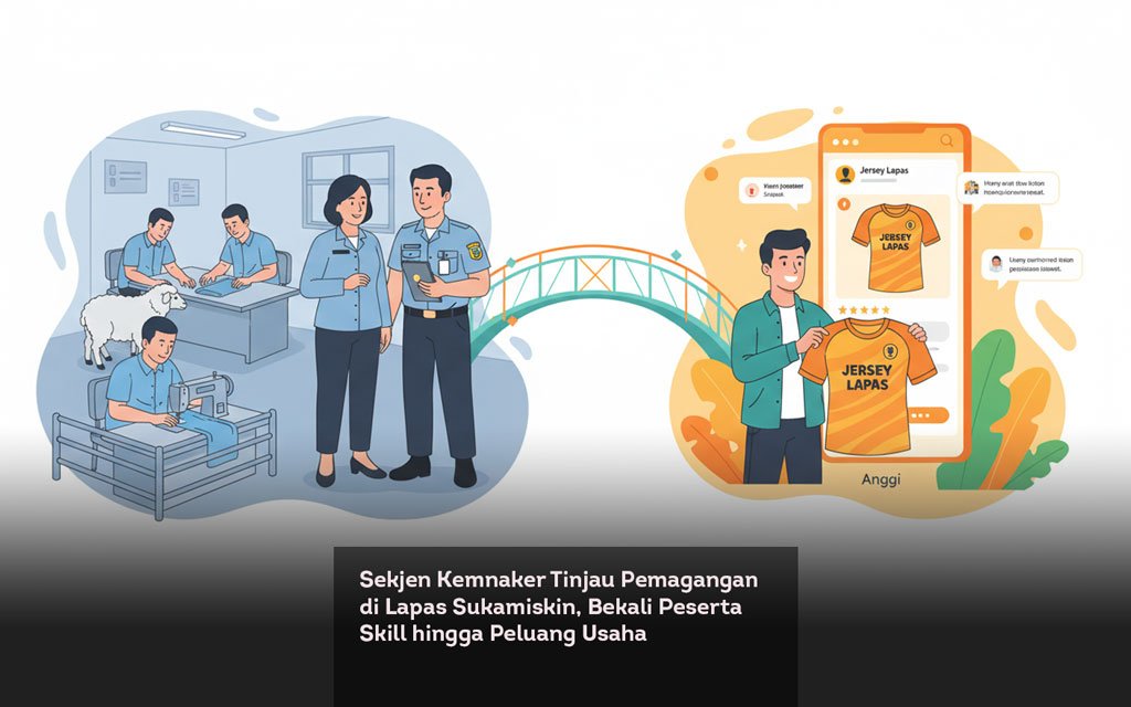 Sekjen Kemnaker Tinjau Pemagangan di Lapas Sukamiskin, Bekali Peserta Skill hingga Peluang Usaha locusonline featured image Mar 2026