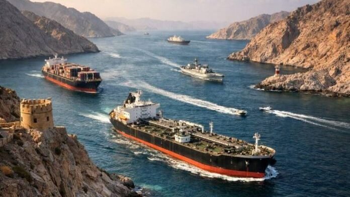 Selat Hormuz di senja hari 696x464