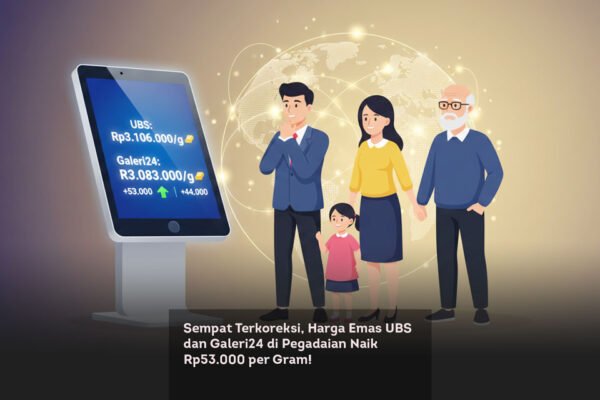Sempat Terkoreksi, Harga Emas UBS dan Galeri24 di Pegadaian Naik Rp53.000 per Gram! locusonline featured image Mar 2026