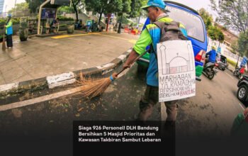 Siaga 926 Personel! DLH Bandung Bersihkan 5 Masjid Prioritas dan Kawasan Takbiran Sambut Lebaran locusonline featured image Mar 2026