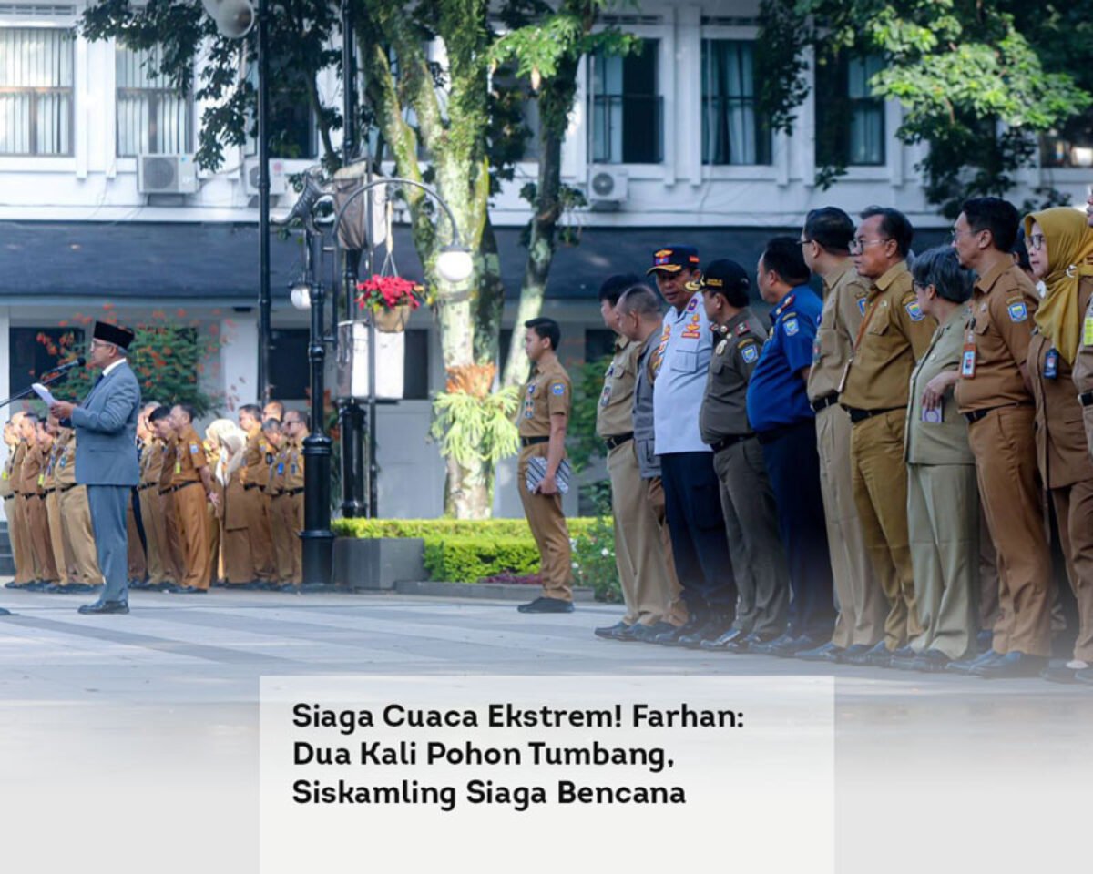 Siaga Cuaca Ekstrem! Farhan: Dua Kali Pohon Tumbang, Siskamling Siaga Bencana Diaktifkan Lagi