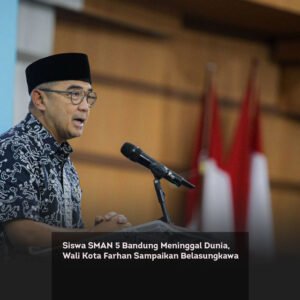 Siswa SMAN 5 Bandung Meninggal Dunia, Wali Kota Farhan Sampaikan Belasungkawa