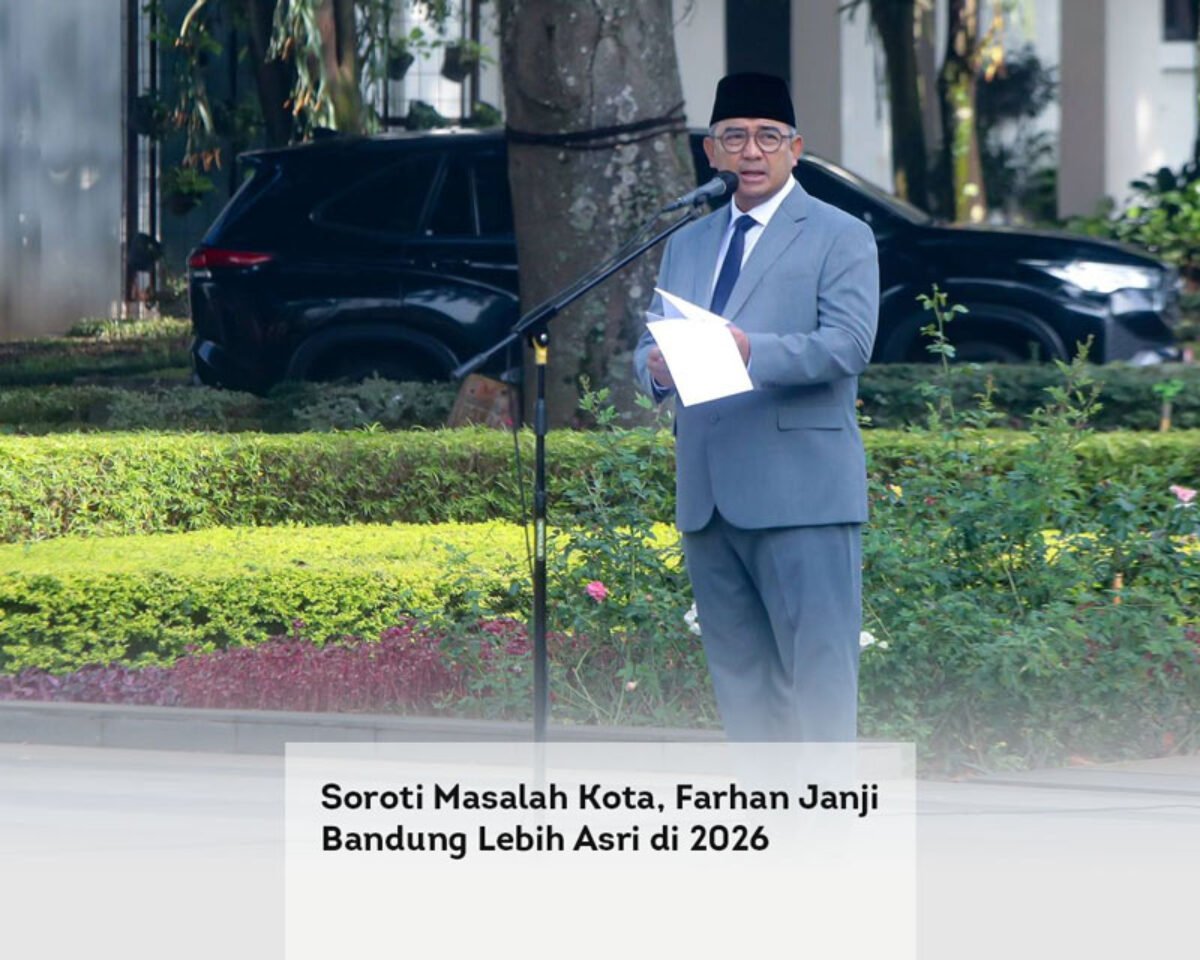 Soroti Masalah Kota, Farhan Janji Bandung Lebih Asri di 2026