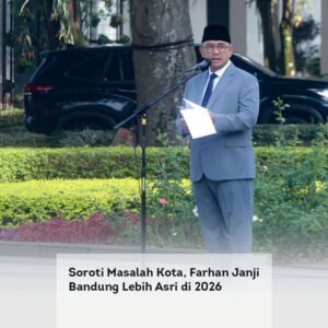 Soroti Masalah Kota, Farhan Janji Bandung Lebih Asri di 2026