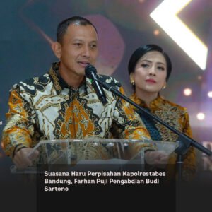 Suasana Haru Perpisahan Kapolrestabes Bandung, Farhan Puji Pengabdian Budi Sartono locusonline featured image Mar