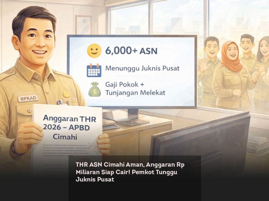 THR ASN Cimahi Aman, Anggaran Rp Miliaran Siap Cair! Pemkot Tunggu Juknis Pusat