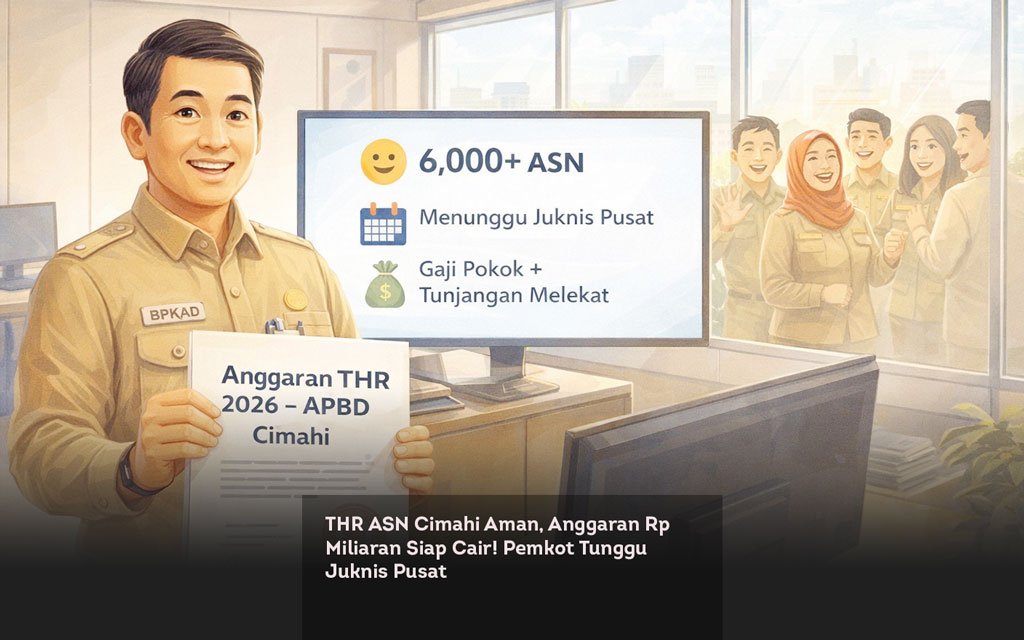 THR ASN Cimahi Aman, Anggaran Rp Miliaran Siap Cair! Pemkot Tunggu Juknis Pusat locusonline featured image Mar 2026