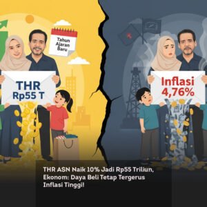 THR ASN Naik 10% Jadi Rp55 Triliun, Ekonom: Daya Beli Tetap Tergerus Inflasi Tinggi!