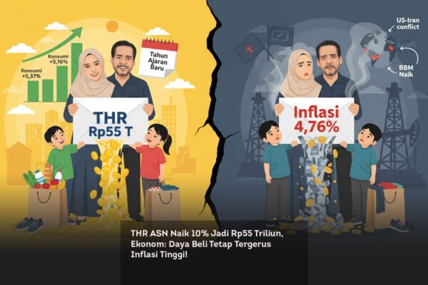 THR ASN Naik 10% Jadi Rp55 Triliun, Ekonom, Daya Beli Tetap Tergerus Inflasi Tinggi! locusonline featured image Mar