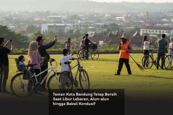 Taman Kota Bandung Tetap Bersih Saat Libur Lebaran, Alun alun hingga Baksil Kondusif locusonline featured image Mar 2026