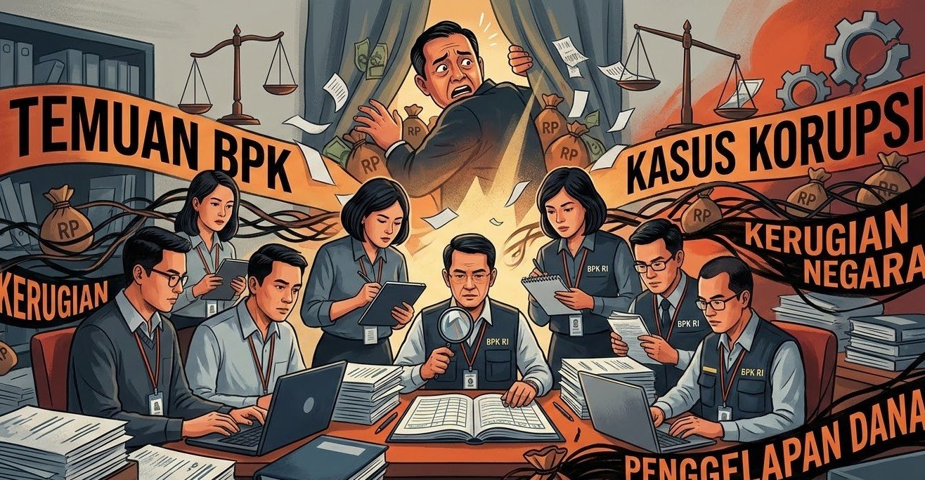 Ilustrasi BPK sedang melakukan audit. (ft: gemini)