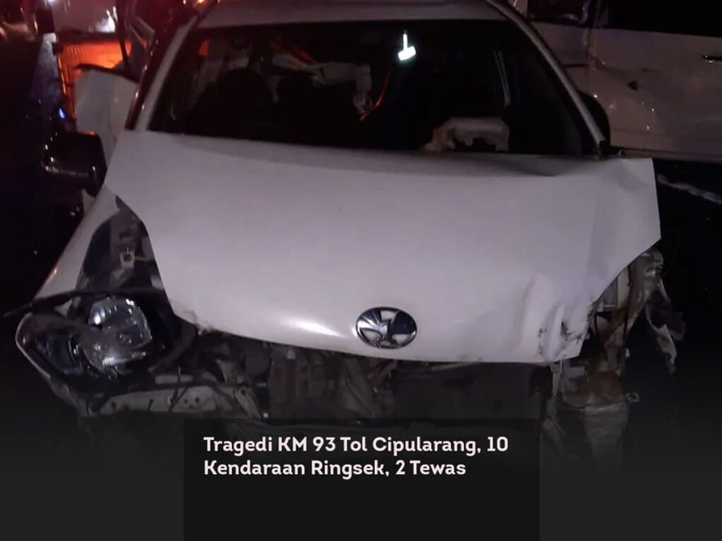 Tragedi KM 93 Tol Cipularang, 10 Kendaraan Ringsek, 2 Tewas