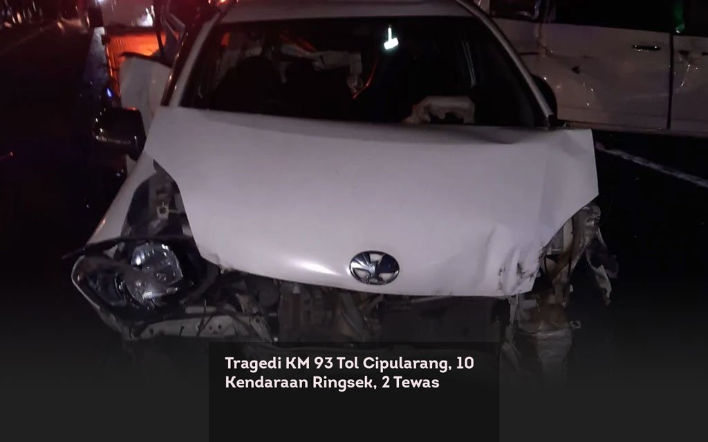 Tragedi KM 93 Tol Cipularang, 10 Kendaraan Ringsek, 2 Tewas locusonline featured image Mar