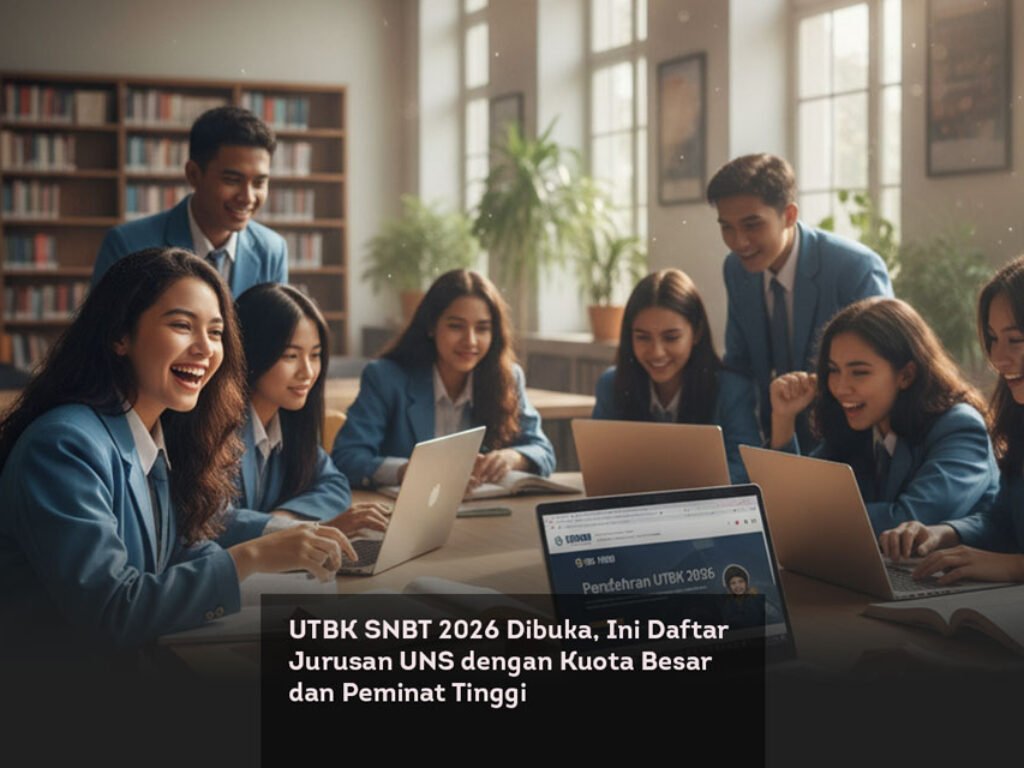 UTBK SNBT 2026 Dibuka, Ini Daftar Jurusan UNS dengan Kuota Besar dan Peminat Tinggi