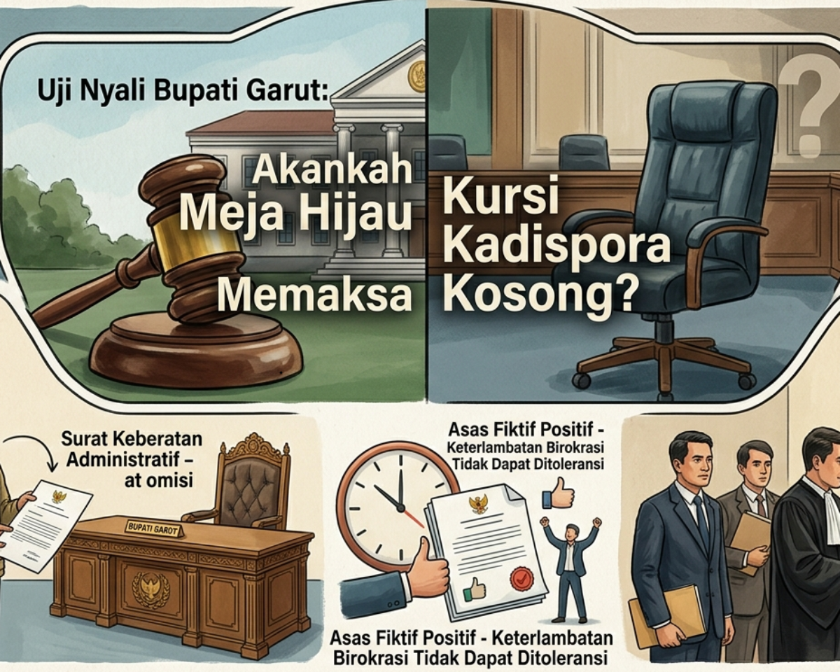 Uji Nyali Bupati Garut, GLMPK : Akankah Meja Hijau Memaksa Kursi Kadispora Kosong?