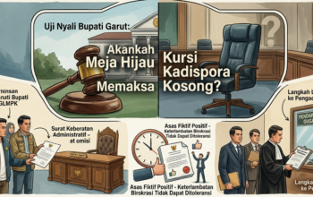 Uji Nyali Bupati Garut, GLMPK : Akankah Meja Hijau Memaksa Kursi Kadispora Kosong?