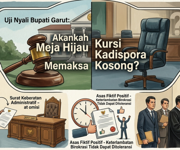 Uji Nyali Bupati Garut, GLMPK Akankah Meja Hijau Memaksa Kursi Kadispora Kosong