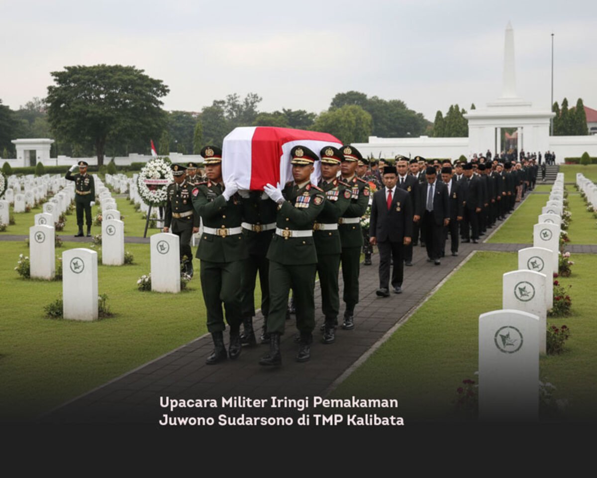 Upacara Militer Iringi Pemakaman Juwono Sudarsono di TMP Kalibata